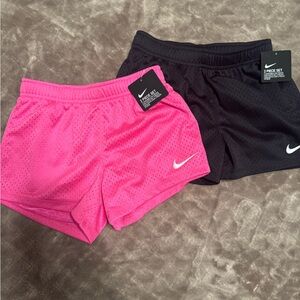 Nike kids Pink and Black Shorts Set